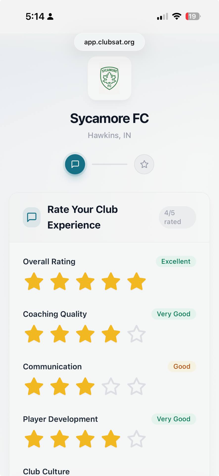 One-Click Survey Screenshot